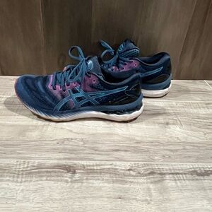 Asics Gel-Nimbus 23 Running Shoes Sneakers Trainers Women's Sz 9.5 Blue Athletic